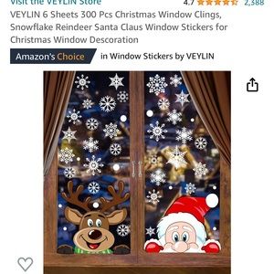 christmas sticker decor